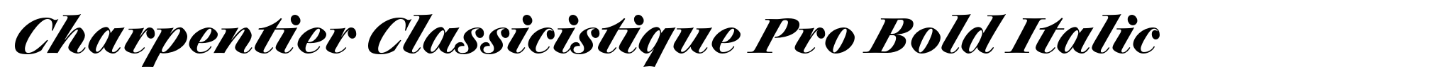 Charpentier Classicistique Pro Bold Italic image